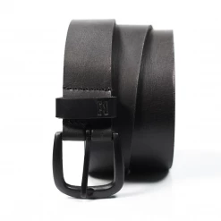 New Arrivals Billabong Men's Black Leather Matte Buckle Belt (S06)