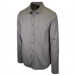 PrAna Men's Grey L/S Woven Shirt (S65)