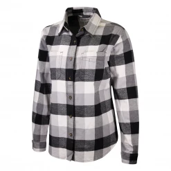 Carhartt Women's Black Grey White Plaid L/S Woven Shirt (S02)