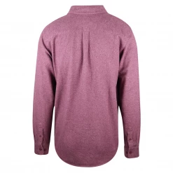 Obey Men's Heather Wine Red L/S Flannel Shirt (Size Medium)