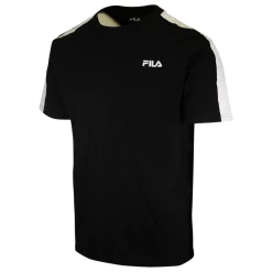 FILA Men's Black With Shoulder Pad & Logo S/S T-Shirt (168)