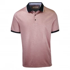 English Laundry Men's Black Collar S/S Polo Shirt