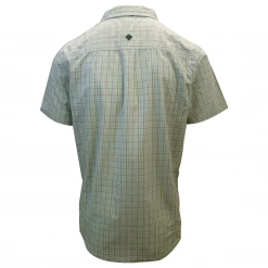 Spotted Clothing PrAna Men's Cyan Box Plaid S/S Woven Shirt (Slim Fit) S03