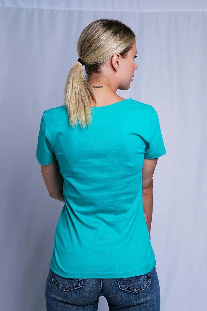 Roxy Women's Turquoise Paradise S/S T-Shirt (S04) 8 Roxy Women's Turquoise Paradise S/S T-Shirt (S04)