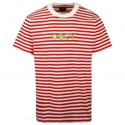 OBEY Men's Amoeba Striped S/S T-Shirt (S01)