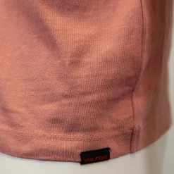 Volcom Men's Salmon Pink Remote Chronicles Loose Fit L/S T-Shirt (S01) Mens