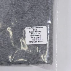 Kenneth Cole Men's Reaction 1 Pack Navy Band Dark HTH Grey Boxer Brief (S06)