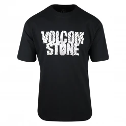 Volcom Men's Black Stone Rays S/S T-Shirt (S48)