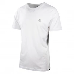 Volcom Men's White Circle Blank S/S T-Shirt (S18)