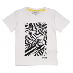 T-Shirts Hugo Boss Kid's Shark Surfboard S/S T-Shirt (S03)
