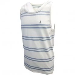 Volcom Men's White Flash Yewbisu Crew Sleeveless Tank (S02)
