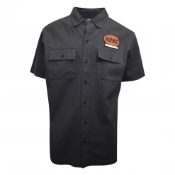 Harley-Davidson Men's Solid Grey HDMC S/S Woven Shirt (S12)