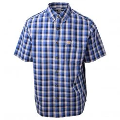 Carhartt Men's S01 Box Plaid S/S Woven Shirt (Retail $40)