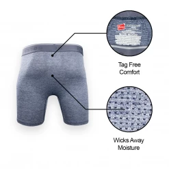 Mens Hanes Men's 3 Pack Comfort Flex Fit Breathable Stretch Mesh Boxer Briefs (S01)