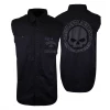 Spotted Clothing Harley-Davidson Men's Charcoal Skull Sleeveless Vest (No Main Label)