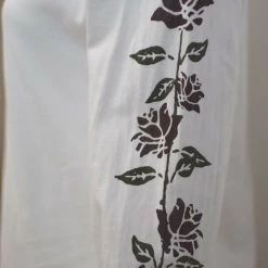 Vans Off The Wall Women's White Rose L/S Tee (Small)