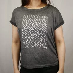 Roxy Women's Heather Waves Button Back S/S T-Shirt