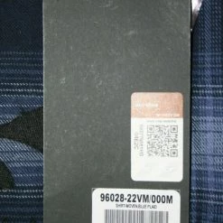 Harley-Davidson Men's Blue Plaid Skull L/S Woven Shirt (S01)