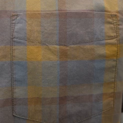 Spotted Clothing PrAna Men's Brown Grey Gold Box Plaid Benton S/S Woven Shirt S06