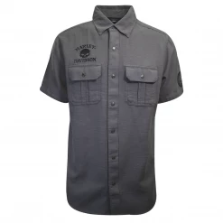 Harley-Davidson Men's Grey Skull S/S Woven Shirt (S11)