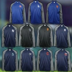 G-III Sports By Carl Banks Men's MLB Two Tone 1/3 Zip Sweater