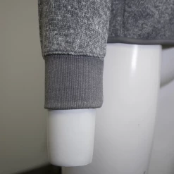 Quik Silver Quiksilver Men's Heather Grey Full Zip Hoodie (S04)