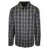 PrAna Men's Navy Green Plaid L/S Woven Shirt (S68)