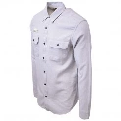 Harley-Davidson Men's Slim Fit Light Grey L/S Woven 150 14 Harley-Davidson Men's Slim Fit Light Grey L/S Woven 150