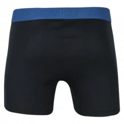 Mens Lucky Brand Men's Dark Grey Multicolor Waistband 4 Pack Boxer Briefs (S01)