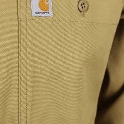 Carhartt Men's Khaki Rugged Professional Series L/S Woven Shirt (S12) New Arrivals