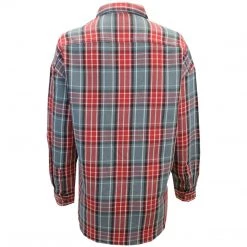 OBEY Women's Grey Red Black Plaid L/S Shirt (S04) Small 8 OBEY Women's Grey Red Black Plaid L/S Shirt (S04) Small