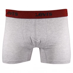 Levi's Men's 5 Pack Dark Grey, Navy Blue, Grey Stretch Boxer Briefs (S02)