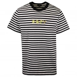 OBEY Men's Amoeba Striped S/S T-Shirt (S01)