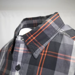 Harley-Davidson Men's Charcoal Red Plaid L/S Woven Shirt (S08)