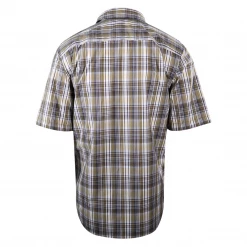 Carhartt Men's Force Olive Green White Plaid Lightweight S/S Woven Shirt (S05) New Arrivals