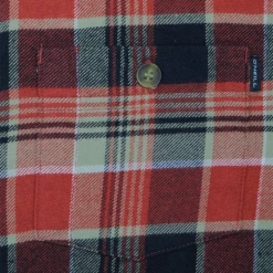 O'Neill Boy's Red Black Brown Plaid L/S Flannel Shirt (Retail $40)