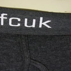 FCUK Men's 3 Pack Dark Grey W/ Dark Grey Strap Boxer Briefs (S02) Mens 13 FCUK Men's 3 Pack Dark Grey W/ Dark Grey Strap Boxer Briefs (S02) Mens