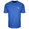 FILA Men's Blue With Lettering Shoulder Pad & Logo S/S T-Shirt (172)