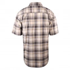 Carhartt Men's Grey Yellow Plaid Lightweight Snap-Front S/S Woven Shirt (S07) 8 Carhartt Men's Grey Yellow Plaid Lightweight Snap-Front S/S Woven Shirt (S07)