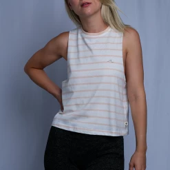 Tanks Roxy Women's Striped Wave Sleeveless Tank Top (S11)