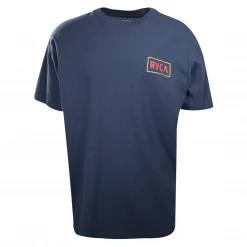RVCA Men's Navy Balance Of Opposites Now Relaxed Fit S/S T-Shirt (S36)