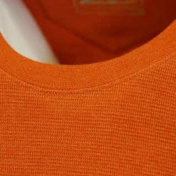Mens Eddie Bauer Men's Adobe Orange Wildriver Thermal Crew Neck L/S T-Shirt (S02)