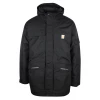 Mens Carhartt Men's Black Yukon Extremes Full Swing Insulated Hooded Coat (S01)