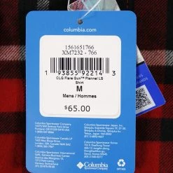 Columbia Men's NCAA CLG Flare Gun Plaid L/S Flannel Shirt (766) 32 Columbia Men's NCAA CLG Flare Gun Plaid L/S Flannel Shirt (766)