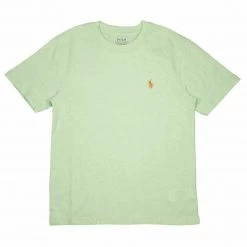 Polo Ralph Lauren Kid's Bright Green - Orange Pony Round Neck S/S T-Shirt (S37)