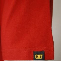 Caterpillar Men's Solid Color 3D Trademark S/S T-Shirt (S01)