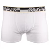 Mens Roberto Cavalli Men's Single Pack White Stretch Boxer Briefs