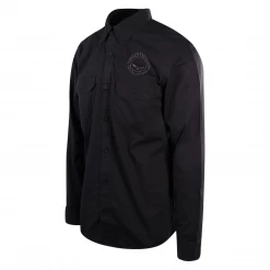 New Arrivals Harley-Davidson Men's Black Embroidered Skull L/S Woven Shirt (S21)