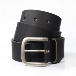 Billabong Men's Black Buffalo Leather Belt (S03)