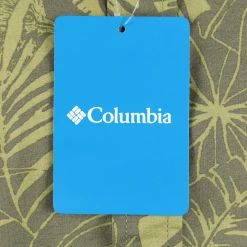 Columbia Men's Sage Olive Green Palm Leaves Rapid Rivers S/S Woven Shirt (397)